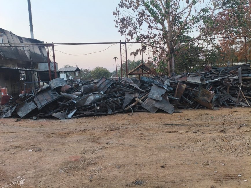 Fire affected Building materials - MS Heavy - approx. qty. 70 M.T. || A/c. M/s. Aryavart Chemical Pvt. Ltd., Jalgaon